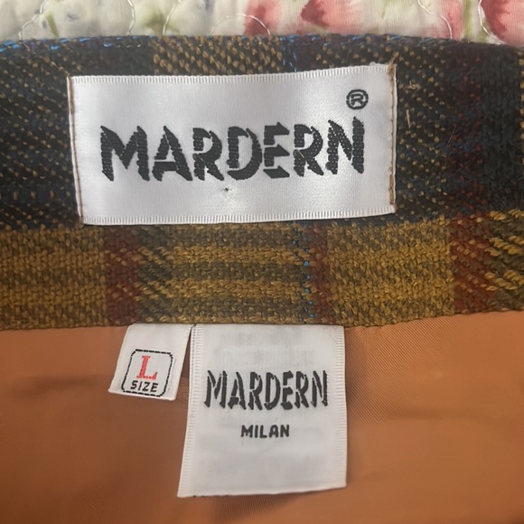 Y2K italian wool plaid skirt - Picture 3 of 5